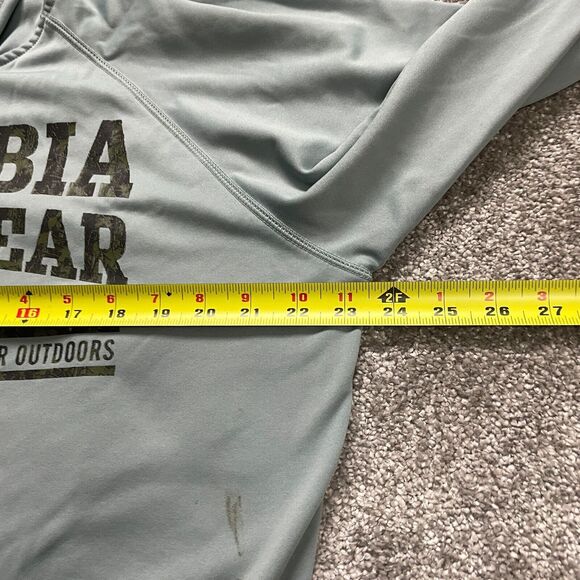 Columbia Sportswear Hoodie Sweatshirt Mens Medium Light Blue Pullover Graphic - Picture 7 of 16